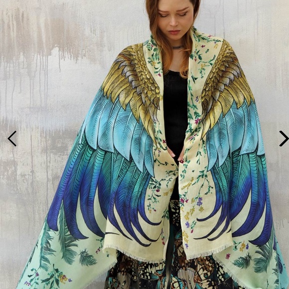 new Shovava bloom cotton pashmina scarf cover up wings wrap - Picture 2 of 5